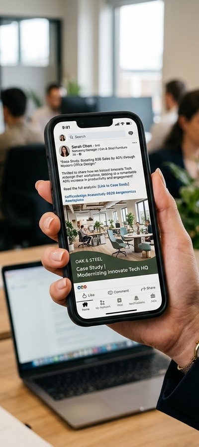 LinkedIn dla meblarskiego B2B 2026: jak znaleźć partnerów i kontrakty w Polsce
